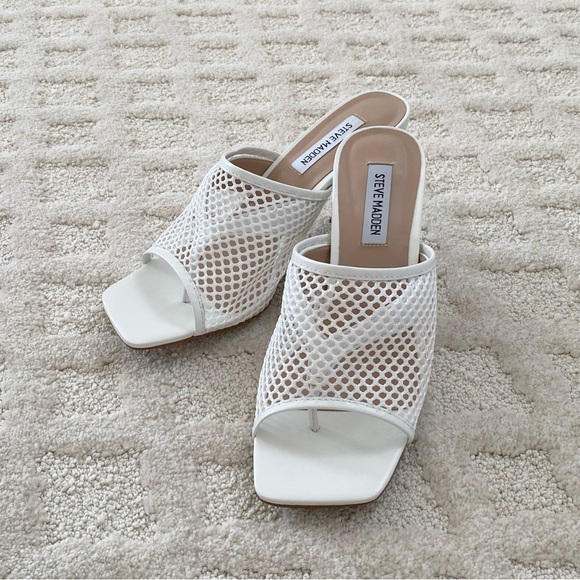 Steve Madden 👡 Mesh/Thong Heel Size 8 - Picture 2 of 12